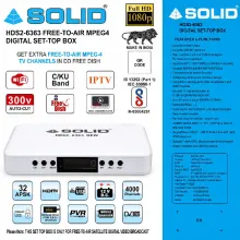 SOLID HDS2-6363 New HD MPEG-4 DVB-S2 Set-Top Box with PVR